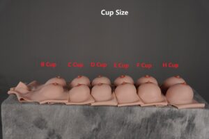Half Upper Vest High Collar Silicone Breast Forms (Thin) 5th Gen -Cup Size
