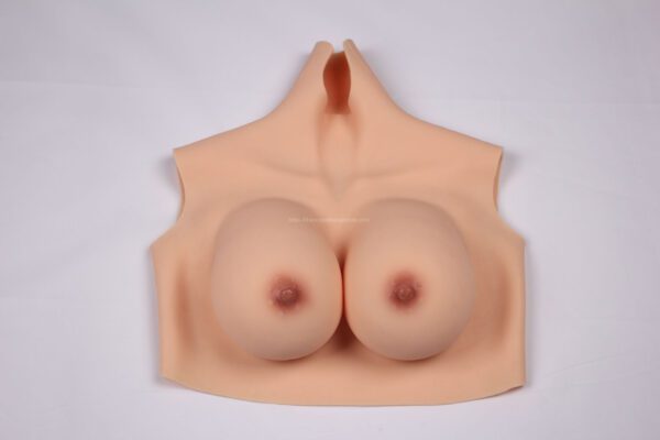 High Neck Silicone Breast Forms Crossdresser Boobs Drag Queen Breastplate C Cup(49)_compressed