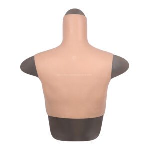 High Neck Silicone Breast Forms Crossdresser Boobs Drag Queen Breastplate D Cup (Thin) (5)