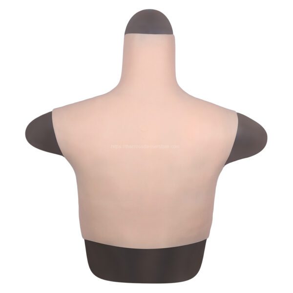 High Neck Silicone Breast Forms Crossdresser Boobs Drag Queen Breastplate E Cup (Thin) (5)