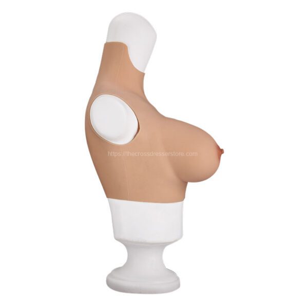 High Neck Silicone Breast Forms Crossdresser Boobs Drag Queen Breastplate F Cup (4)