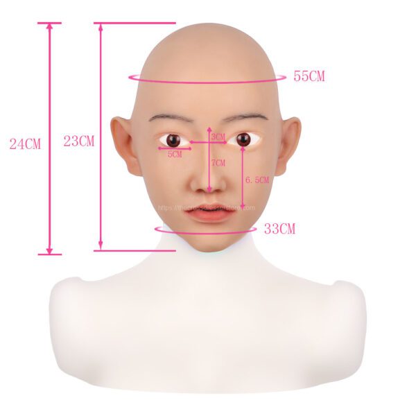 Realistic Silicone Head Mask Crossdresser Masks Female Aneesha (1)