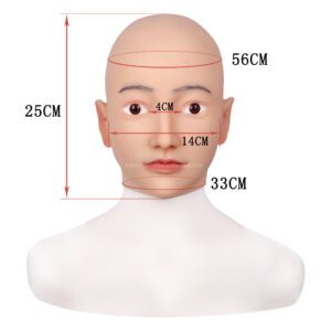 Realistic Silicone Head Mask Crossdresser Masks Female Lilah (1)