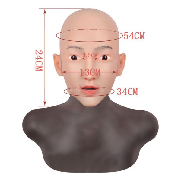 Realistic Silicone Head Mask Crossdresser Masks Female V4 Sarah (1)