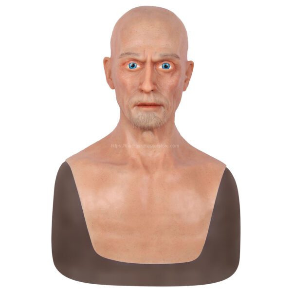 Realistic Silicone Head Mask Crossdresser Masks with Shoulder Male Dave (2)