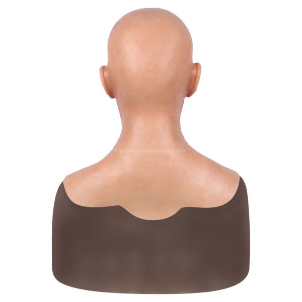 Realistic Silicone Head Mask Crossdresser Masks with Shoulder Male Dave (5)