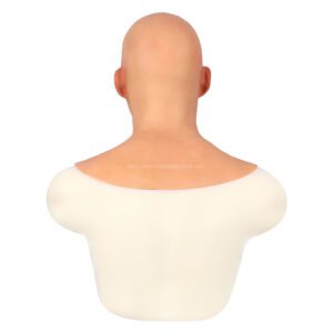 Realistic Silicone Head Mask Crossdresser Masks with Shoulder Male Johnny (4)