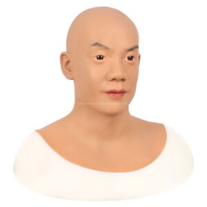 Realistic Silicone Head Mask Crossdresser Masks with Shoulder Male Justin (3)