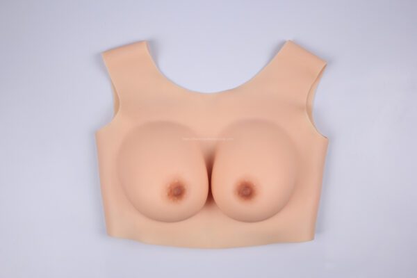 Round-Neck-Silicone-Breast-Forms-Hollow-Back-Crossdresser-Boobs-B-Cup-Thin54