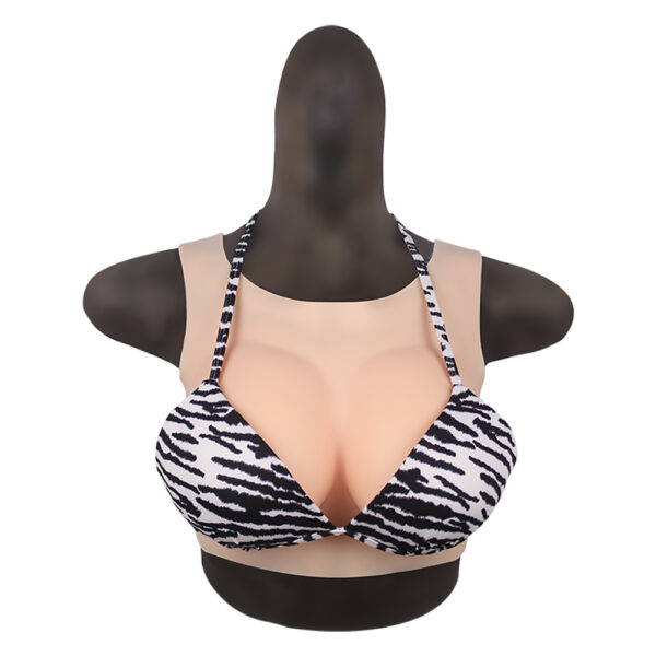 round neck silicone breast forms hollow back crossdresser boobs v4 (thin) c cup