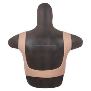 Round Neck Silicone Breast Forms Hollow Back Crossdresser Boobs Silk Cotton D Cup (Thin) (5)