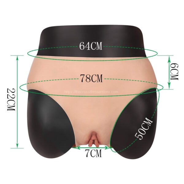 Silicone Brief Functional Triangle Fake Vagina Pant Crossdresser Underwear (22)