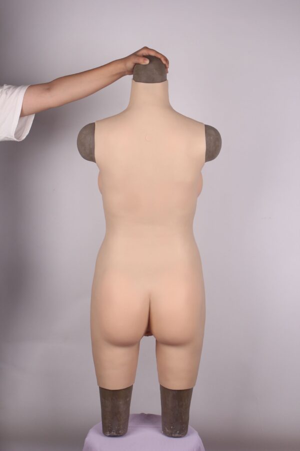 Silicone Full Bodysuit Crossdresser Bodysuits Quarter Length V4 H Cup Size M(26)_compressed