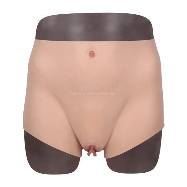 Silicone Vagina Panties Fake Vagina Pant Hip Enhance Quarter Length Size L (2)