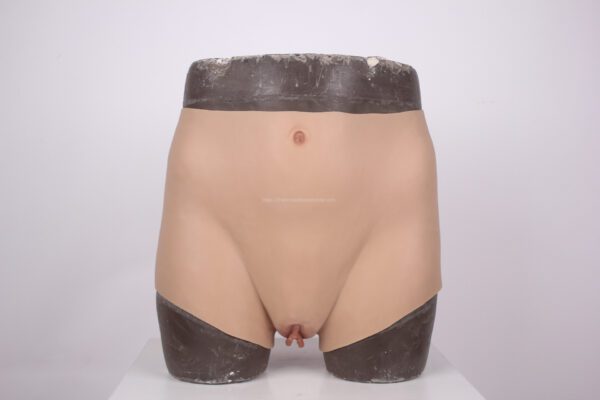 Silicone Vagina Panties Fake Vagina Pant Hip Enhance Quarter Length Size L(14)