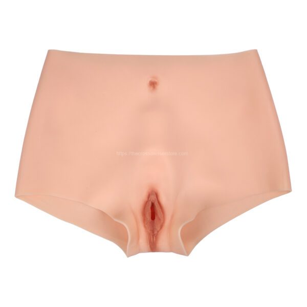 Silicone Vagina Panties Fake Vagina Pant Hip Enhance Quarter Length Size M(10)