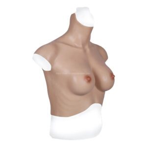 high neck silicone breast forms crossdresser boobs breastplate v7 c cup men size l (4)