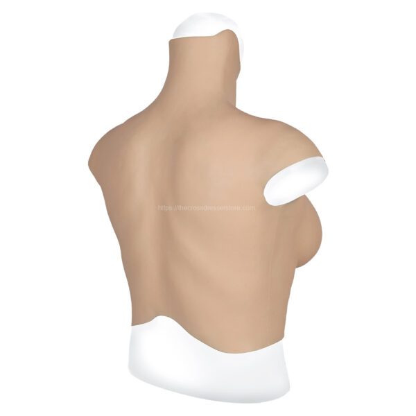 high neck silicone breast forms crossdresser boobs breastplate v7 d cup men size m (3)