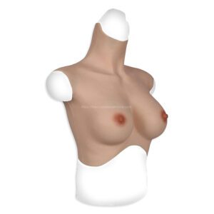 high neck silicone breast forms crossdresser boobs breastplate v7 d cup size s (4)