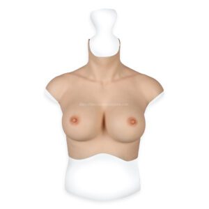 high neck silicone breast forms crossdresser boobs breastplate v7 e cup men size l (6)
