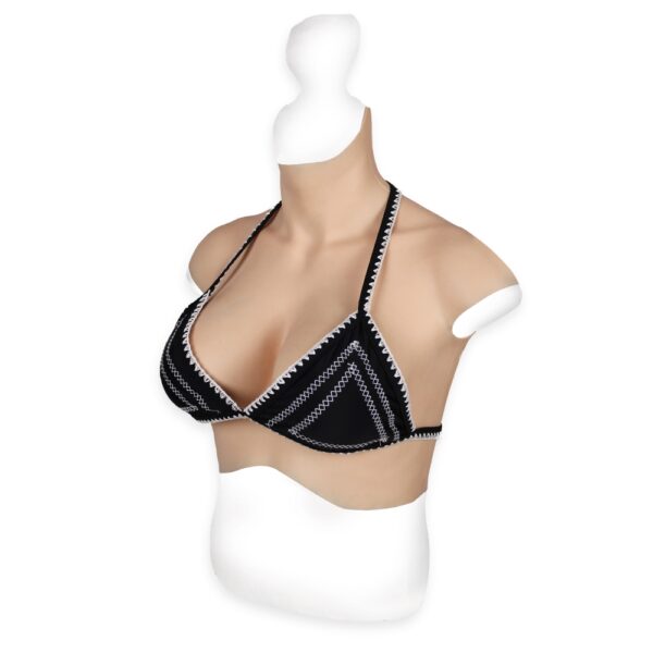 high neck silicone breast forms crossdresser boobs breastplate v7 e cup men size l