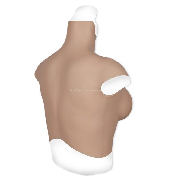 high neck silicone breast forms crossdresser boobs breastplate v7 e cup men size m (3)