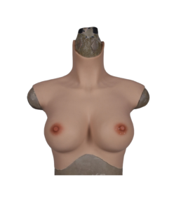 high neck silicone breast forms crossdresser boobs breastplate v7 e cup size m (07)
