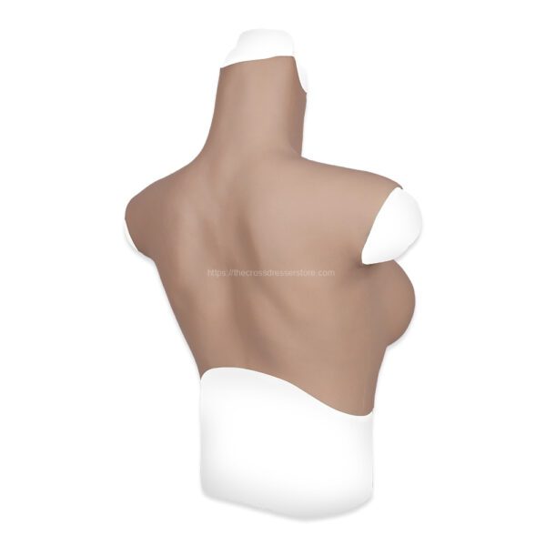 high neck silicone breast forms crossdresser boobs breastplate v7 e cup size m (2)