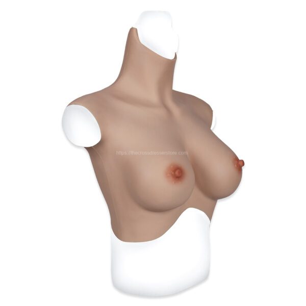 high neck silicone breast forms crossdresser boobs breastplate v7 e cup size m (4)
