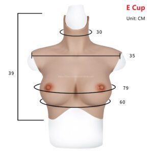 high neck silicone breast forms crossdresser boobs breastplate v7 e cup size m (5)