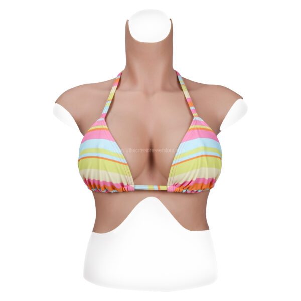 high neck silicone breast forms crossdresser boobs breastplate v7 e cup size s (8)