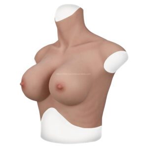 high neck silicone breast forms crossdresser boobs breastplate v7 h cup men size l (2)