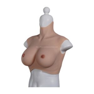 high neck silicone breast forms crossdresser boobs breastplate v8 c cup size l (3)