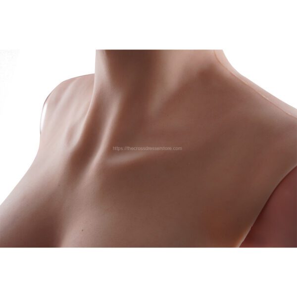 high neck silicone breast forms crossdresser boobs breastplate v8 d cup size m (8)