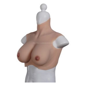 high neck silicone breast forms crossdresser boobs breastplate v8 e cup size m (10)