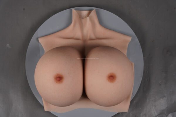 high neck silicone breast forms crossdresser boobs breastplate v8 z cup size l (12)