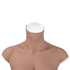 high neck silicone breast forms half body crossdresser boobs v7 c cup men size l (11)