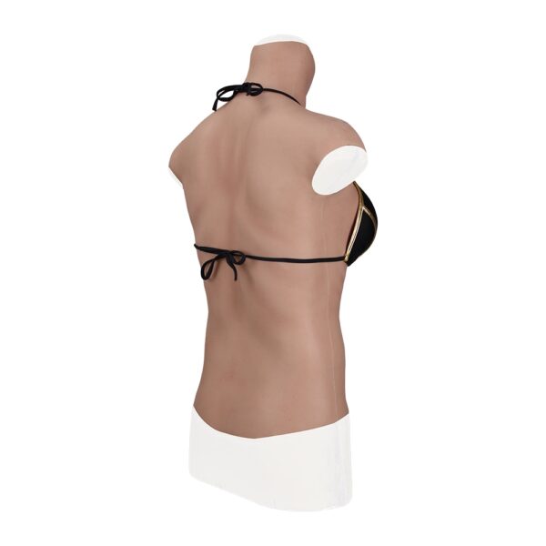 high neck silicone breast forms half body crossdresser boobs v7 c cup men size l