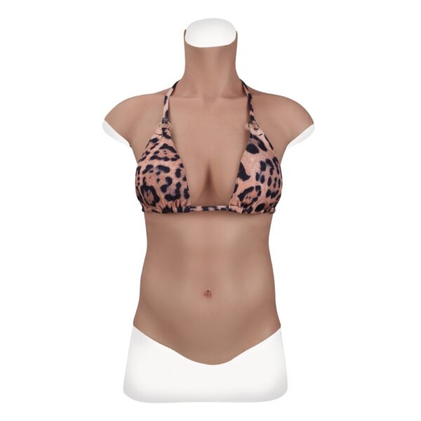 high neck silicone breast forms half body crossdresser boobs v7 c cup men size m