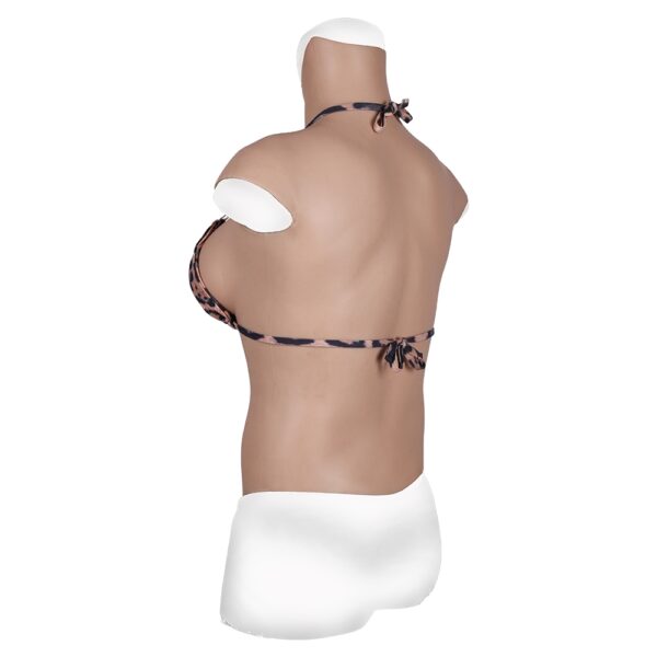 high neck silicone breast forms half body crossdresser boobs v7 e cup men size m