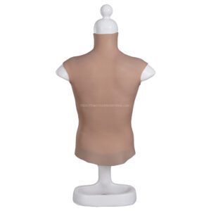 high neck silicone breast forms half body crossdresser boobs v8 c cup size l (5)