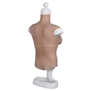 high neck silicone breast forms half body crossdresser boobs v8 c cup size l (6)