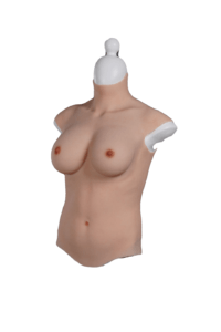 high neck silicone breast forms half body crossdresser boobs v8 c cup size xl (4) compressed