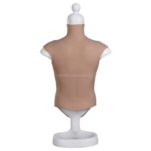 high neck silicone breast forms half body crossdresser boobs v8 e cup size l (7)