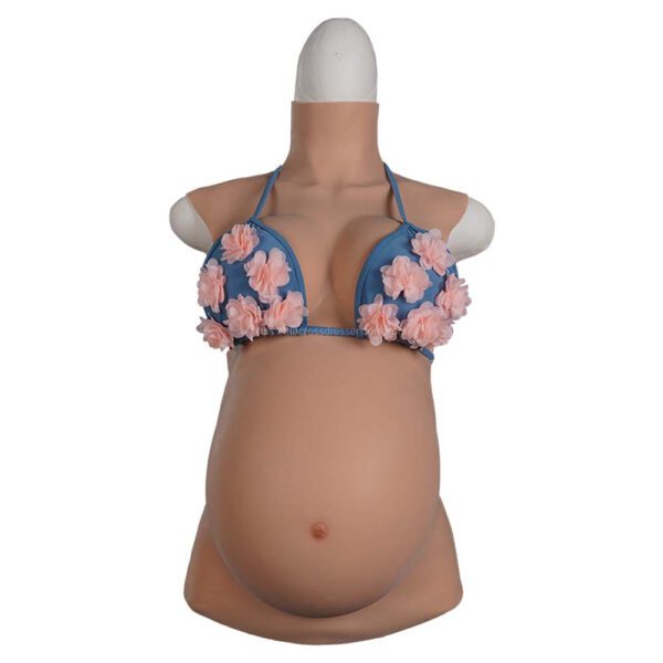 pregnancy belly pregnant woman suit with silicone breasts v4 9 months (8)