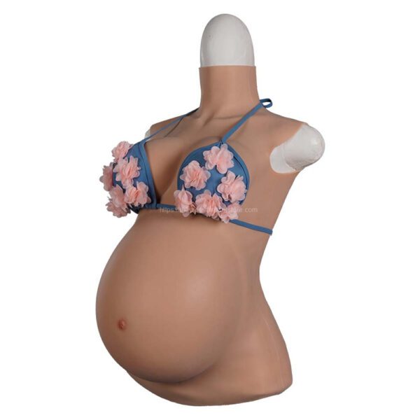 pregnancy belly pregnant woman suit with silicone breasts v4 9 months (9)