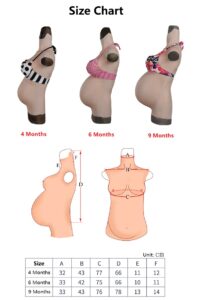 pregnancy belly pregnant woman suit with silicone breasts v8 4 months (1)