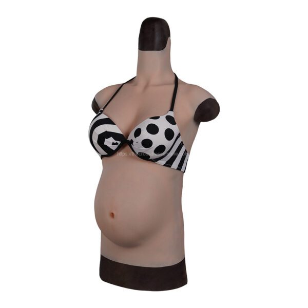 pregnancy belly pregnant woman suit with silicone breasts v8 4 months (9)