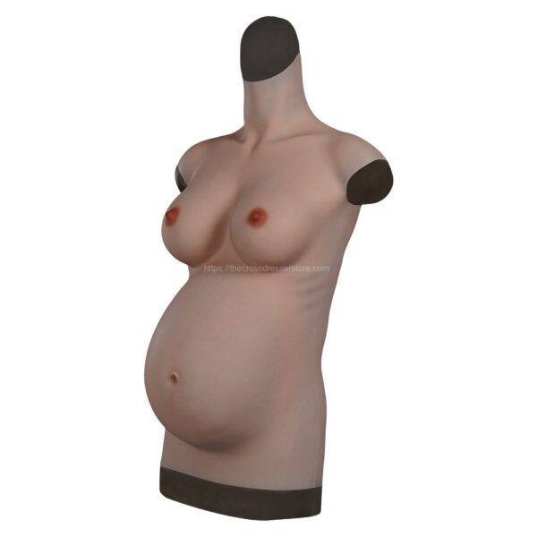 pregnancy belly pregnant woman suit with silicone breasts v8 6 months (4)