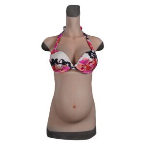 pregnancy belly pregnant woman suit with silicone breasts v8 9 months (3)